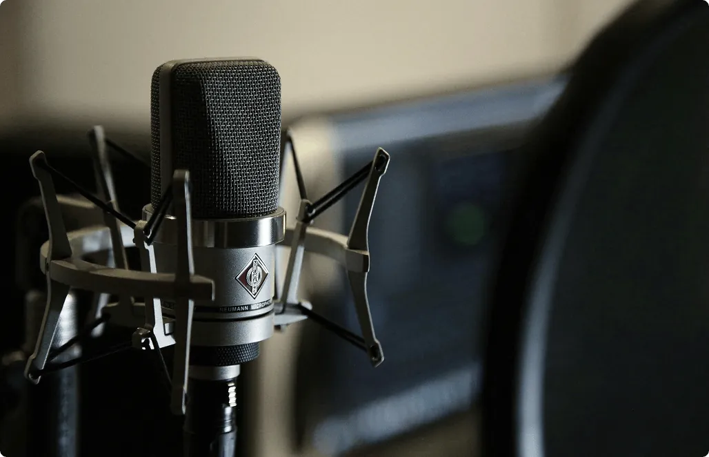 Studio microphone setup